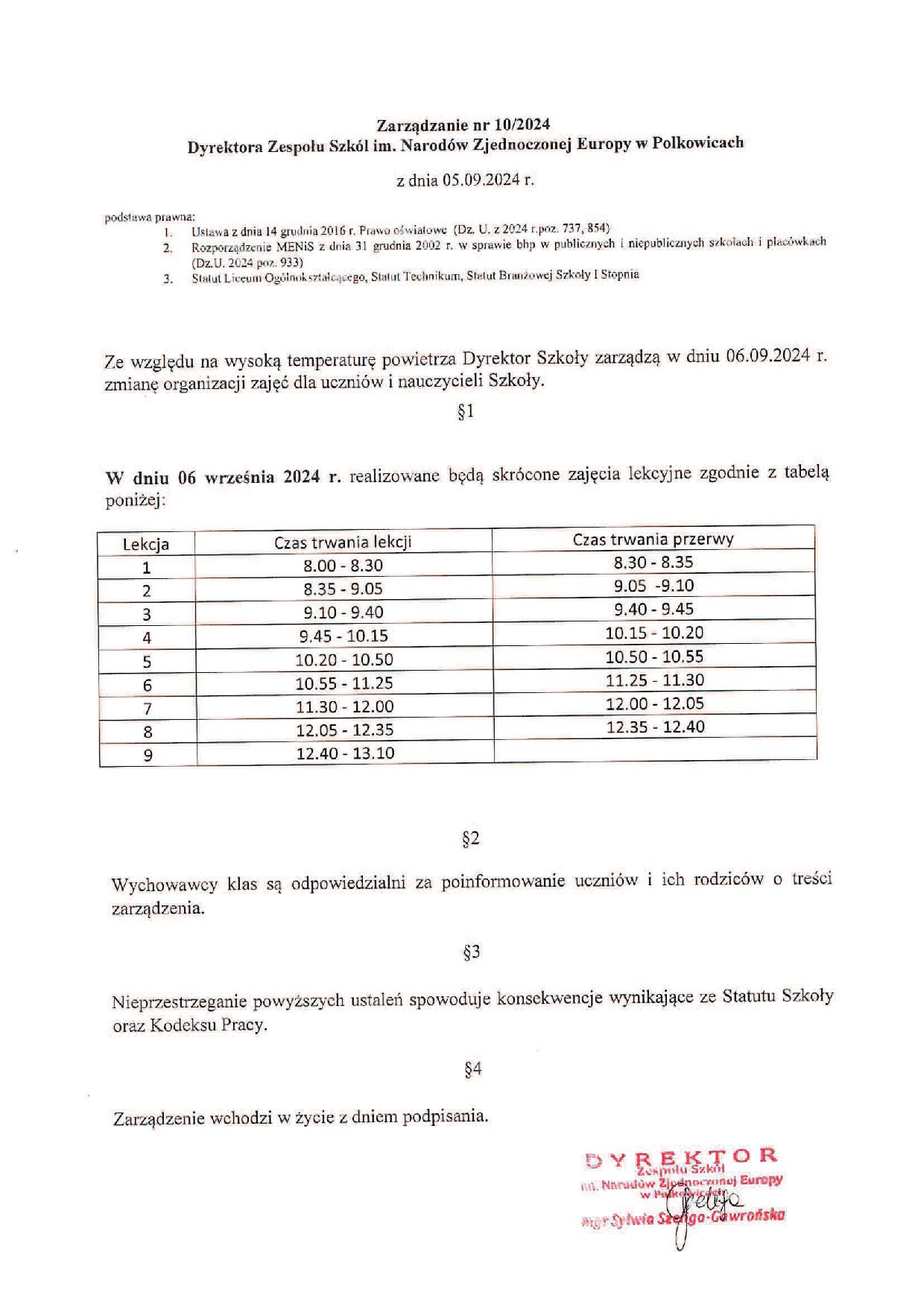 Zarządzenie Dyrektora 10 2024.pdf